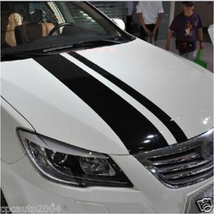 Car Stickers Racing Dual Stripe 11” for CROWN Vinyl Hood Roof Rear Decals ZC699