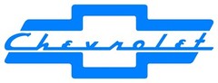 Custom Chevrolet Bowtie With Script Word Vinyl Decal Multiple Colors and Sizes