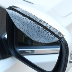 2/4X Rear Rain Mirror View Board Eyebrow Sun Guard Visor Car Accessories Black S