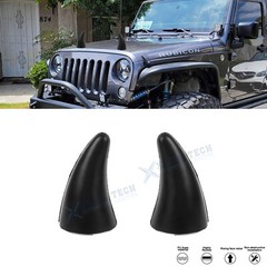 2x Devil Bull Horn Front Rear Bumper Decal Ornament For Jeep Land Rover Jaguar