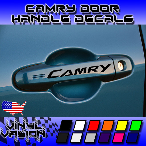 4x Door Handle Decal for Camry 2012-2017 Toyota TRD LE XLE SE XS