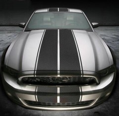 4 Lines Racing Stripe Car Sticker Kit For All Models Bonnet Roof Rear Decal