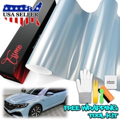 ESSMO PET Super Gloss Metallic Crystal Blue Vehicle Vinyl Wrap Decal Like Paint