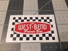 West Bend 580 Vintage Engine Decal Go Kart Mini Bike Qty 2
