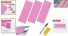 DIY-Compatible 3PCS Pink Chevy Bowtie Emblem Stickers – Vinyl Decals