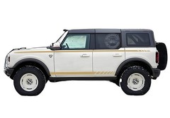 Graphics Car Sticker Decal For Ford Bronco Waist Line And Side Skirt Stripes