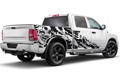 Side nightmare graphics stickers decal compatible with Dodge Ram