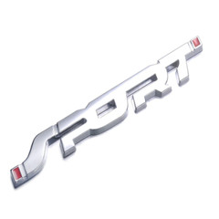 Car Accessories Sticker Styling Metal 3D Chrome Black Auto Car Trunk Racing Spor