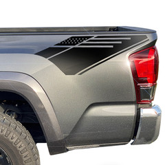 Tacoma 2016-2023 Decals Flag Bedsides Truck for Toyota Decal Vinyl 2Pc