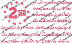 The Second Amendment,12″x7.5″,Gun Rights,Molon Labe,We The People,Vinyl Decal