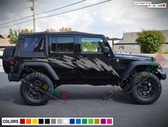 Decal For Jeep Wrangler JK JL Rubicon Sahara Willys Sport graphics design 2023