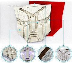 Motor Car Body Solar LED 3D Flash Light Transformers AUTOBOTS DECEPTICONS Emblem