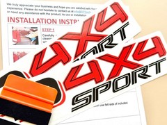 2 x Sport Stickers Compatible w/ TRD Four Wheel Drive 4×4 Decals 17 x 2,5 in