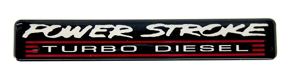 POWERSTROKE TD EMBLEM RED/BLACK (B) SUPERSIZED SATIN