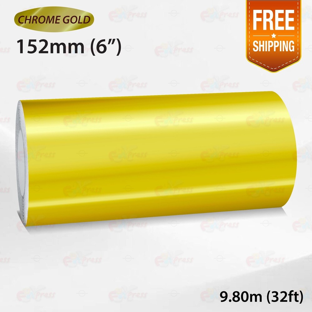 CHROME GOLD 6″ 152mm PIN STRIPE Car Model Streamline TAPE Decal Vinyl Sticker