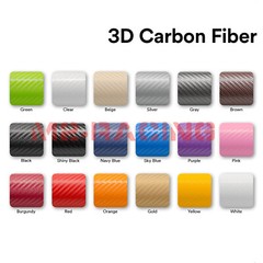 3D Carbon Fiber Matte Vinyl Vehicle Wrap Sticker Bubble Free Air Release Sheet