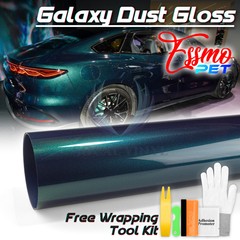 ESSMO PET Galaxy Dust Gloss Galactic Green Auto Car Vinyl Wrap Decal Sticker