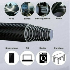 60×12″ Carbon Fiber Pattern Waterproof Texture Vinyl Car Wrap Sheet Roll Sticker