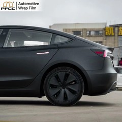 5ft x50ft PET Car Wrap Vinyl Matte Liquid Obsidian Black Air Release Bubble Free