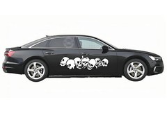 2 PCS Graphics Skull Head Vinyl Sticker Universal Car Models Side Door Decals