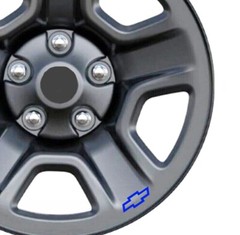 Blue / Royal – Chevy Bowtie DECAL Vinyl Stickers – Wheel, Rim – (Set of 6) 