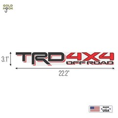 TRD 4×4 Offroad decals Compatible with Toyota Tacoma Tundra (set of 2)