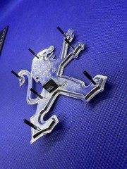 Peugeot 406 Original Logo Badge Emblem Monogram 1852387030 2002-01 New