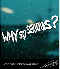 Why So Serious STICKER VINYL DECAL SUICIDE SQUAD HARLEY QUINN BATMAN JOKER