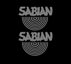 Sabian Cymbals Logo 4″ Wide Vinyl Decal Sticker – BOGO (PAIR) 2 Decals