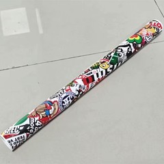 Self-adhesive Car Sticker Bomb Wrap Sheet Panda Cartoon Graffiti Decal 50x152cm