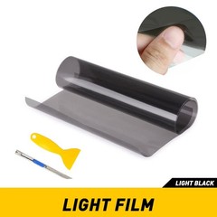 Gloss Dark Light Black 12″x72″ Headlight Taillight Fog Light Tint Film Vinyl US