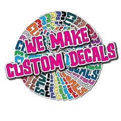 Custom decal 3M sticker label personalized text customized business logo graphic