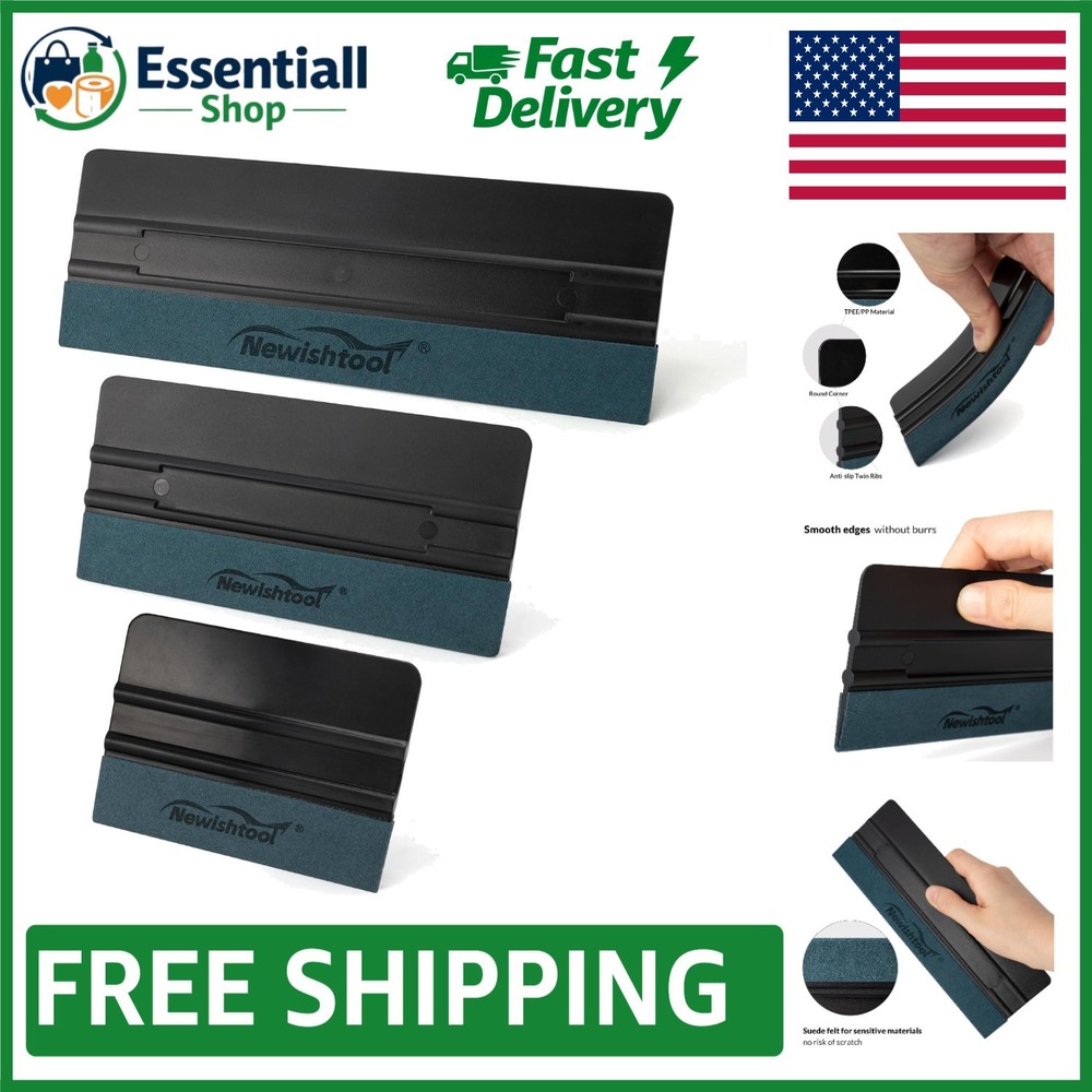 Multi-Size Vinyl Wrap Squeegee Set – Perfect for Window Tinting & Sign Making