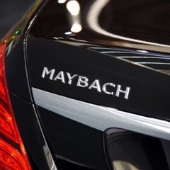 4pcs Silver Maybach set Fender Side Rear Trunk Emblems Badge For S-Class W222