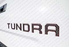 Domed 3D Raised Tailgate Insert Letters Decal for 2014-2020 Toyota Tundra