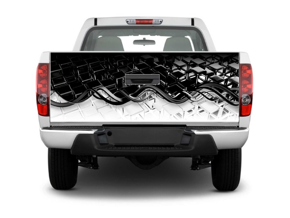 Boat Car Truck Bed Carbon Fiber Tailgate Graphics Decal wrap Stickers Skins