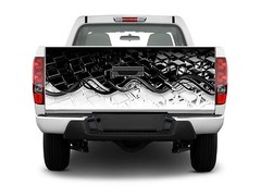 Boat Car Truck Bed Carbon Fiber Tailgate Graphics Decal wrap Stickers Skins