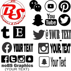 2 CUSTOM FACEBOOK USERNAME INSTAGRAM TWITTER PINTEREST SNAP Social Media noBS