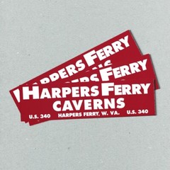 HARPERS FERRY Caverns Bumper Sticker – Tourism West Virginia Vintage Style 80s