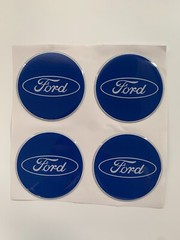 Ford logo silicone emblem 4 pcs Sticker for hubcaps hub cap epoxy resin
