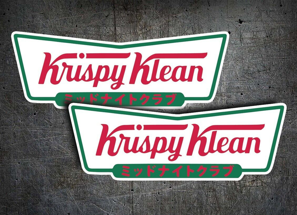 Krispy Klean Vinyl Sticker Decal jdm drift crispy clean fits civic honda evo sti