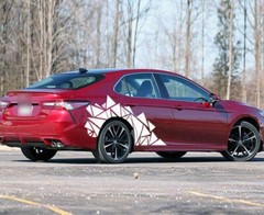 For Toyota Camry Rear Wheel Fender Car Sticker Graphic Irregular Triangle Decals