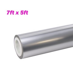 84″x60″ Ultra Gloss PET Liner GT Silver Car Vinyl Wrap Air Release 7FT x 5FT