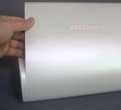 White Air Release – Satin Matte Chrome Whole Car Vinyl Wrap Pearl Sticker HDUS