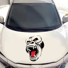 Horror Ape Totem Graphics Stickers Decal Vinyl For Car Body Hood Side Fender DIY