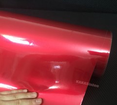 Glossy Glitter Pearl Metal Mirror Chrome Vinyl Wrap Car Paint Sticker Strips AB