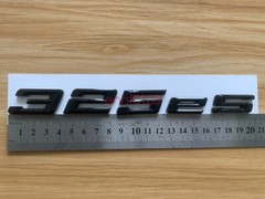 Gloss Black 3D ABS Letters Trunk 325es Emblem Rear Badge for BMW 2017-2022 325es