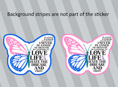 Cancer Survivor Journey Love Life Hope Fight Pray Sticker Decal