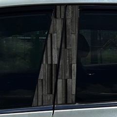2pcs Black style customized Car Center Pillar B Pillar Protective Sticker