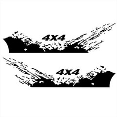 2PCS Splash Decal Car Side Body Graphics Vinyl Decoration Stickers Truck Pickup